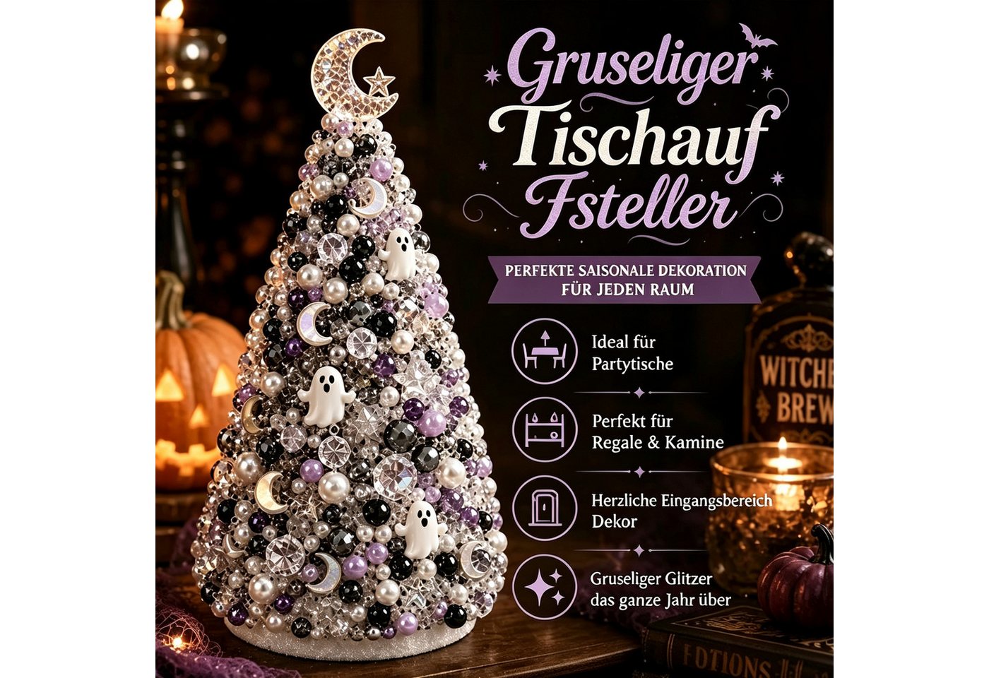 CLTYQ Kreativset DIY-Kreativset für einen Perlen-Weihnachtsbaum, Weihnachtsdeko zum Selbermachen für Erwachsene und Kinder Bild 4