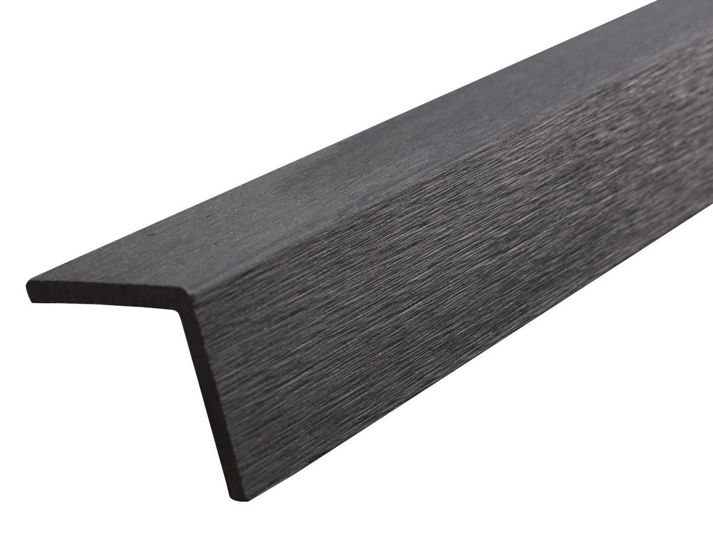 WPC Profi Terrassendielen L-Abschlussleiste Winkelleiste anthrazit, (L-Winkelleiste, 2-St., Abschlussleiste 53x53x1950 mm) Bild 3
