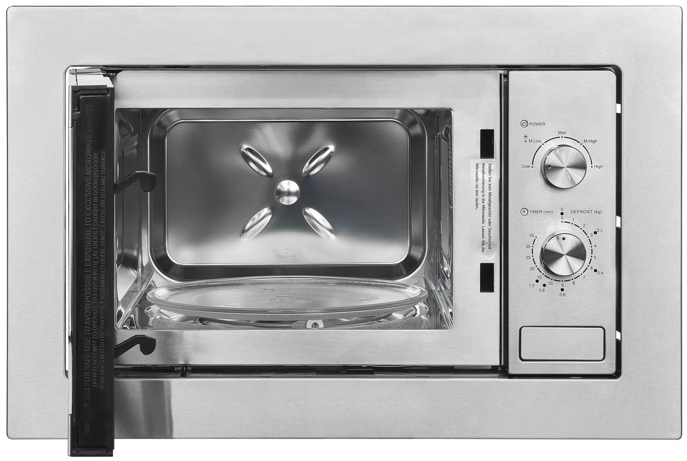 exquisit Einbau-Mikrowelle EMW10-020, Mikrowelle, 20 l, 2-in-1 Gerät: Auftauen und Aufwärmen – Genuss im Handumdrehen Bild 5