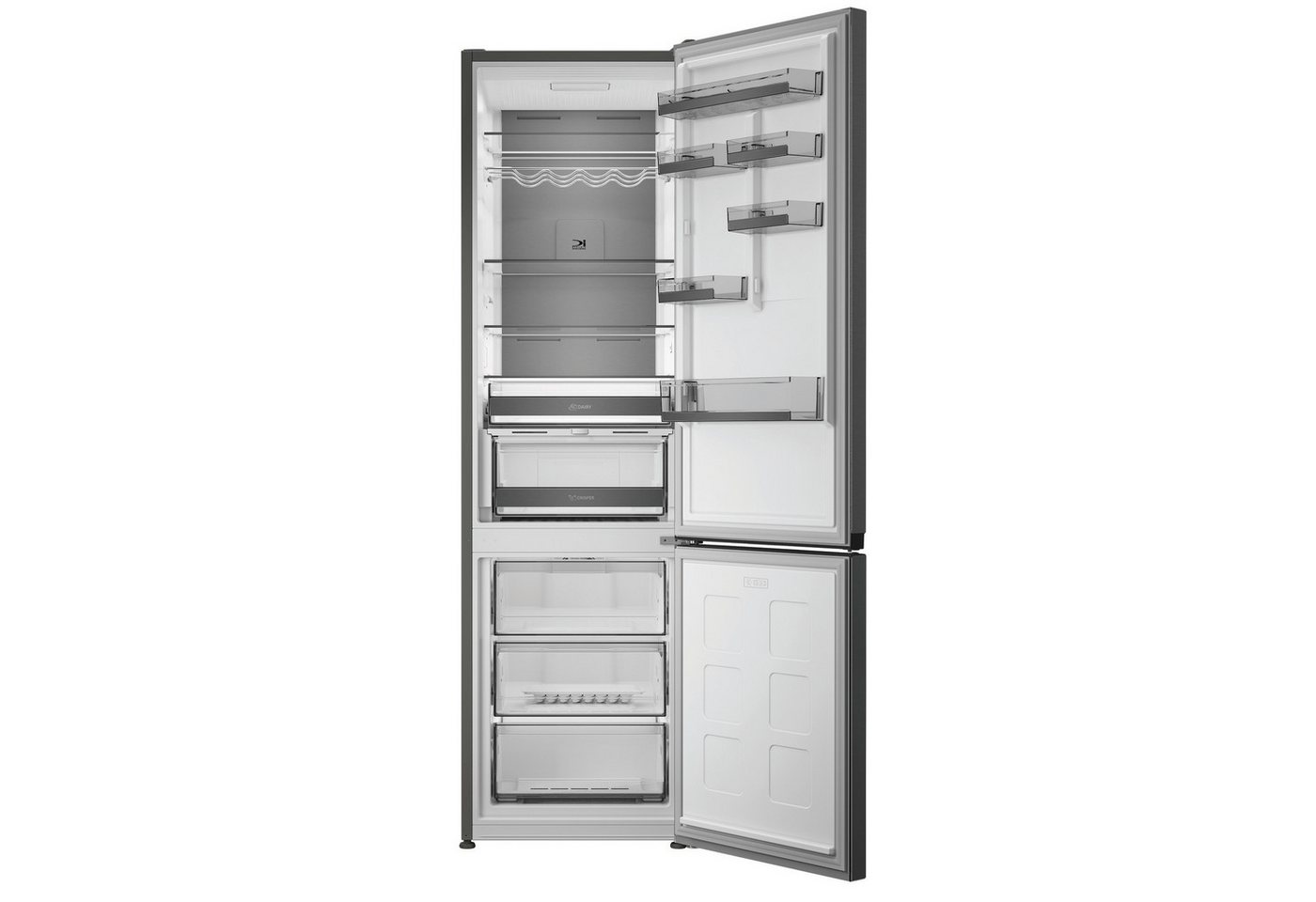 BAUKNECHT Kühl-/Gefrierkombination KGDNF 20AMD BL, 203,5 cm hoch, 59,5 cm breit, FreshShield Bild 4