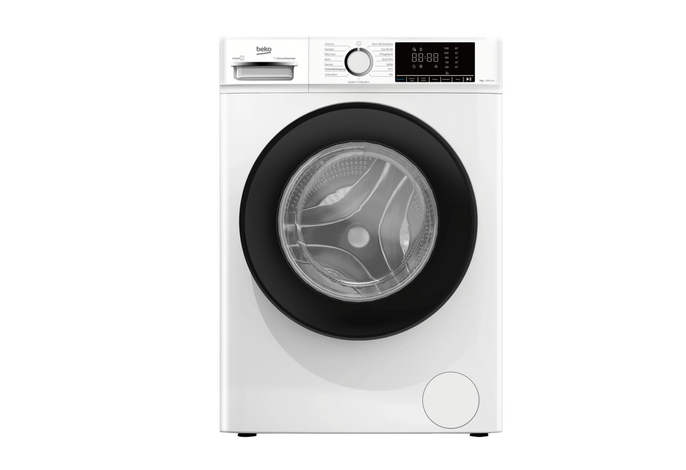 BEKO Waschmaschine WMOFE741, 7 kg, 1400 U/min, Dampf gegen Flecken, vergessene Wäsche einfach nachlegen Bild 4
