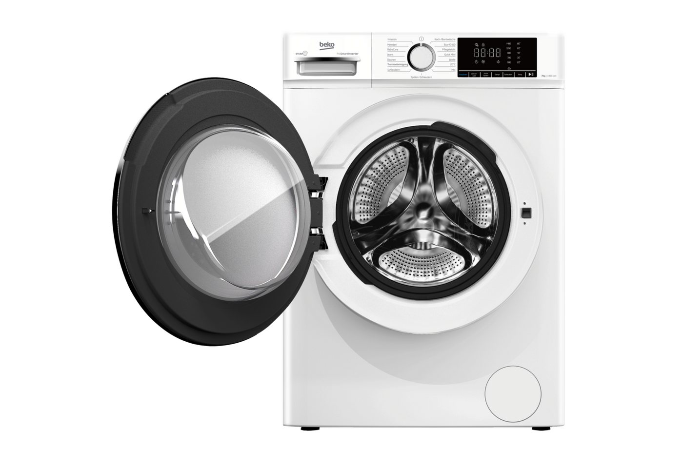 BEKO Waschmaschine WMOFE741, 7 kg, 1400 U/min, Dampf gegen Flecken, vergessene Wäsche einfach nachlegen Bild 5