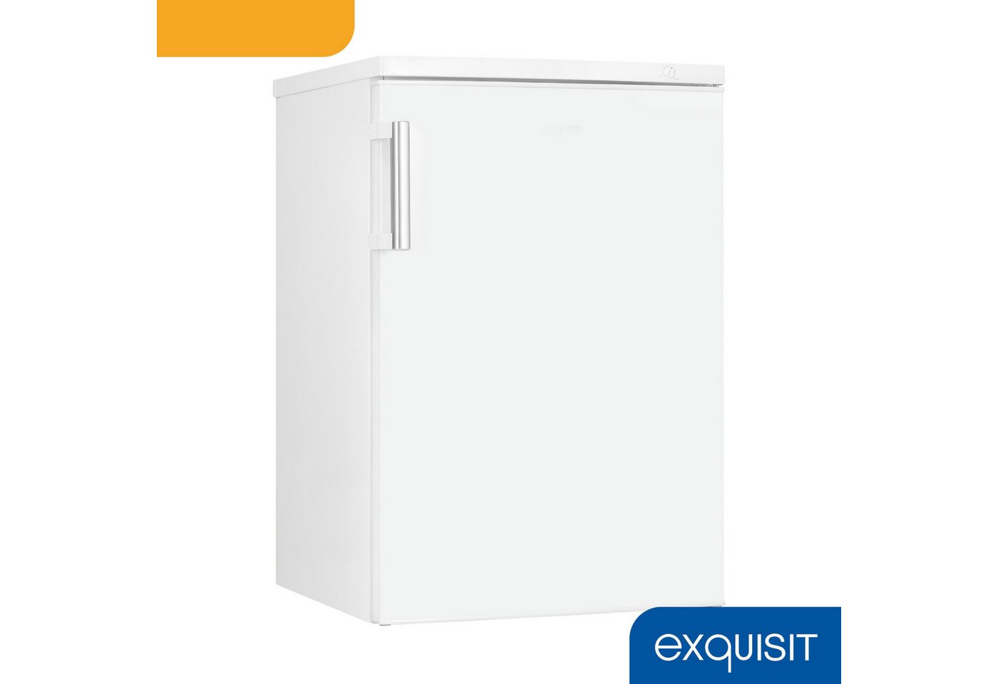 exquisit Gefrierschrank GS81-H-010C weiss, 84,5 cm hoch, 56 cm breit, Türgriff für Komfort, flexible Gefrierschubladen für mehr Ordnung