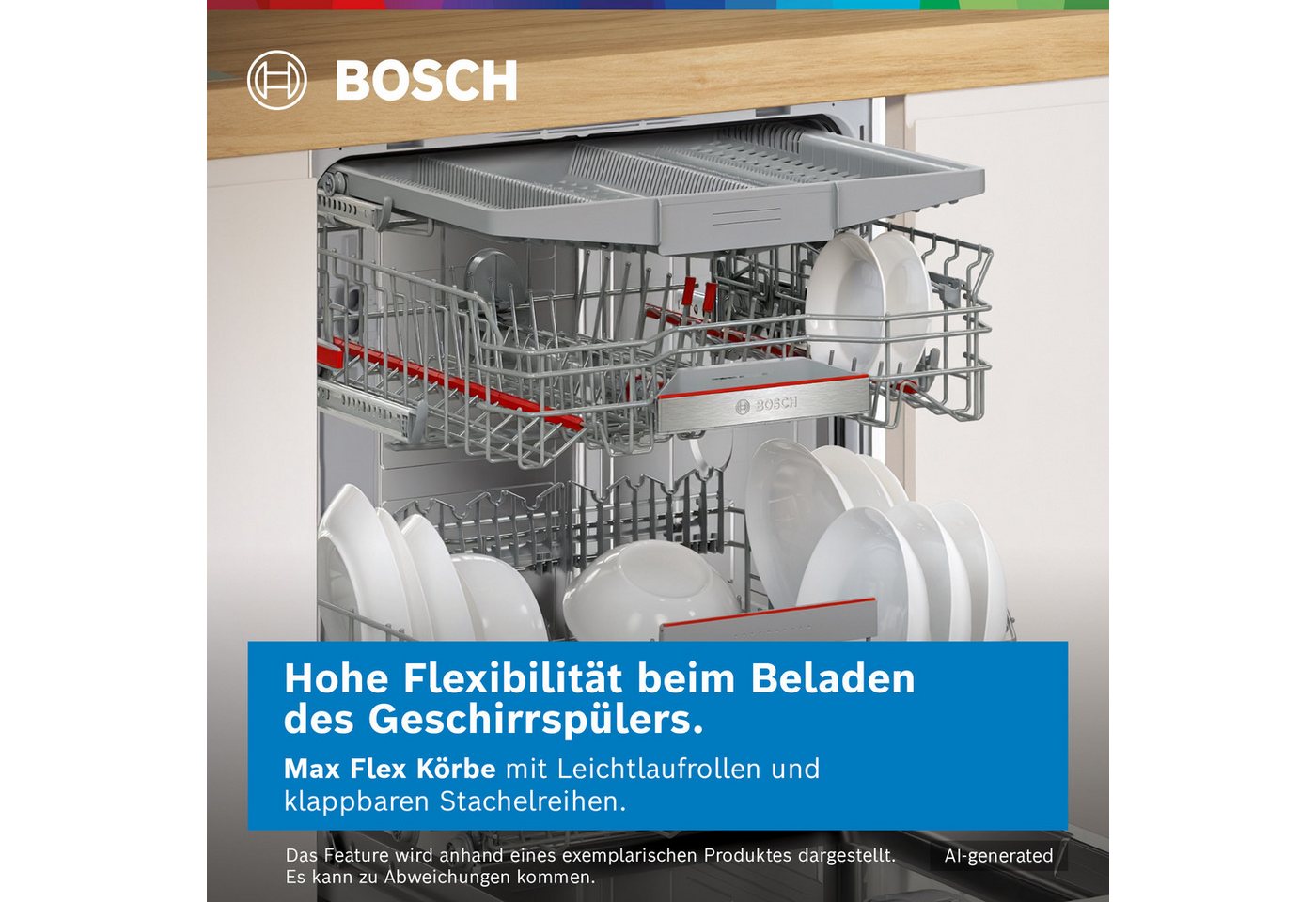 BOSCH Unterbaugeschirrspüler Serie 6 SMU6ECS18E, 14 Maßgedecke, Optimiertes Trocknen durch automatische Türöffnung und extrem leise