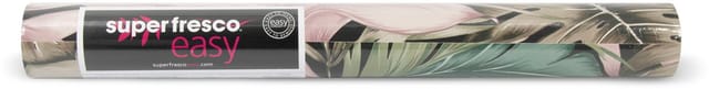 Superfresco Easy - Vliestapete - Indra Grun/Rosa - 10m x 52cm
