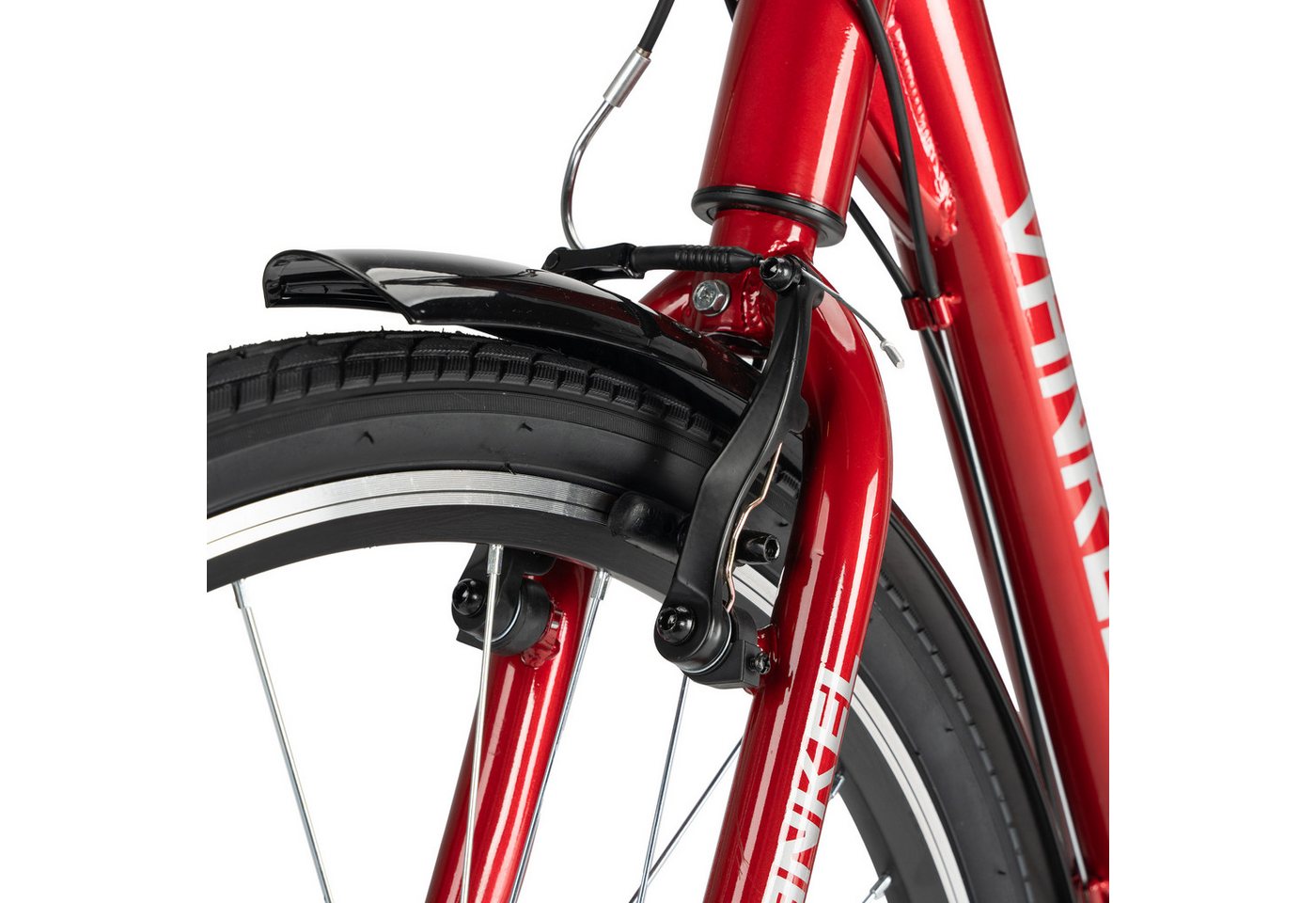 Vankel Mountainbike 26 Zoll, Fahrrad, 7-Gang, Kettenschaltung, V-Brakes, 7 Gang, Kettenschaltung, Ab 14 Jahren, Gepäckträger, Schutzbleche, Alltag, Schule Bild 3