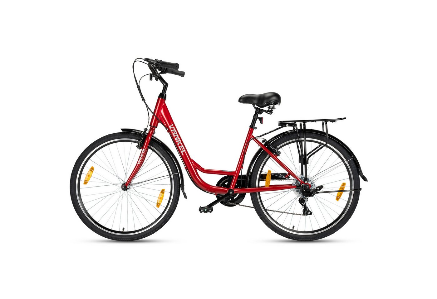 Vankel Mountainbike 26 Zoll, Fahrrad, 7-Gang, Kettenschaltung, V-Brakes, 7 Gang, Kettenschaltung, Ab 14 Jahren, Gepäckträger, Schutzbleche, Alltag, Schule Bild 5