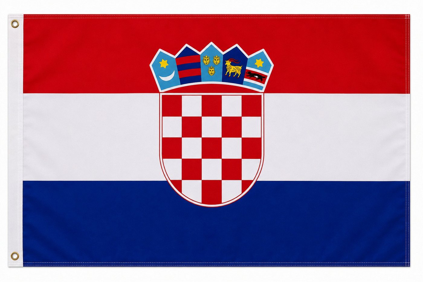 trends4cents Flagge Flagge 90 x 150 cm Hissfahne Bundesland Sturmflagge Hissfahne (Kroatien), für Fahnenmaste