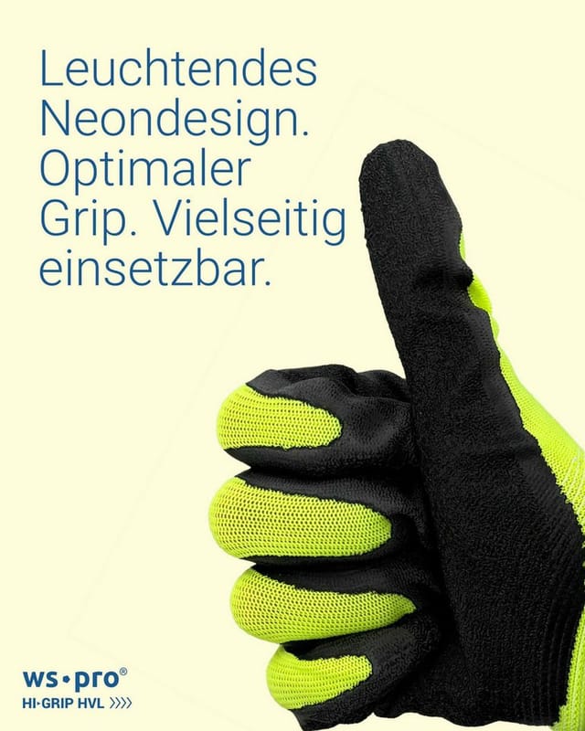 WS-Pro Arbeitshandschuhe Hi-Grip HVL