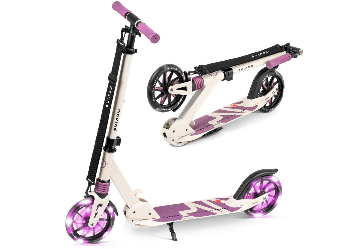 Movino Cityroller MOVINO CITY LIGHT Stoßdämpfer LED-Rollen max. 100kg Bild 5