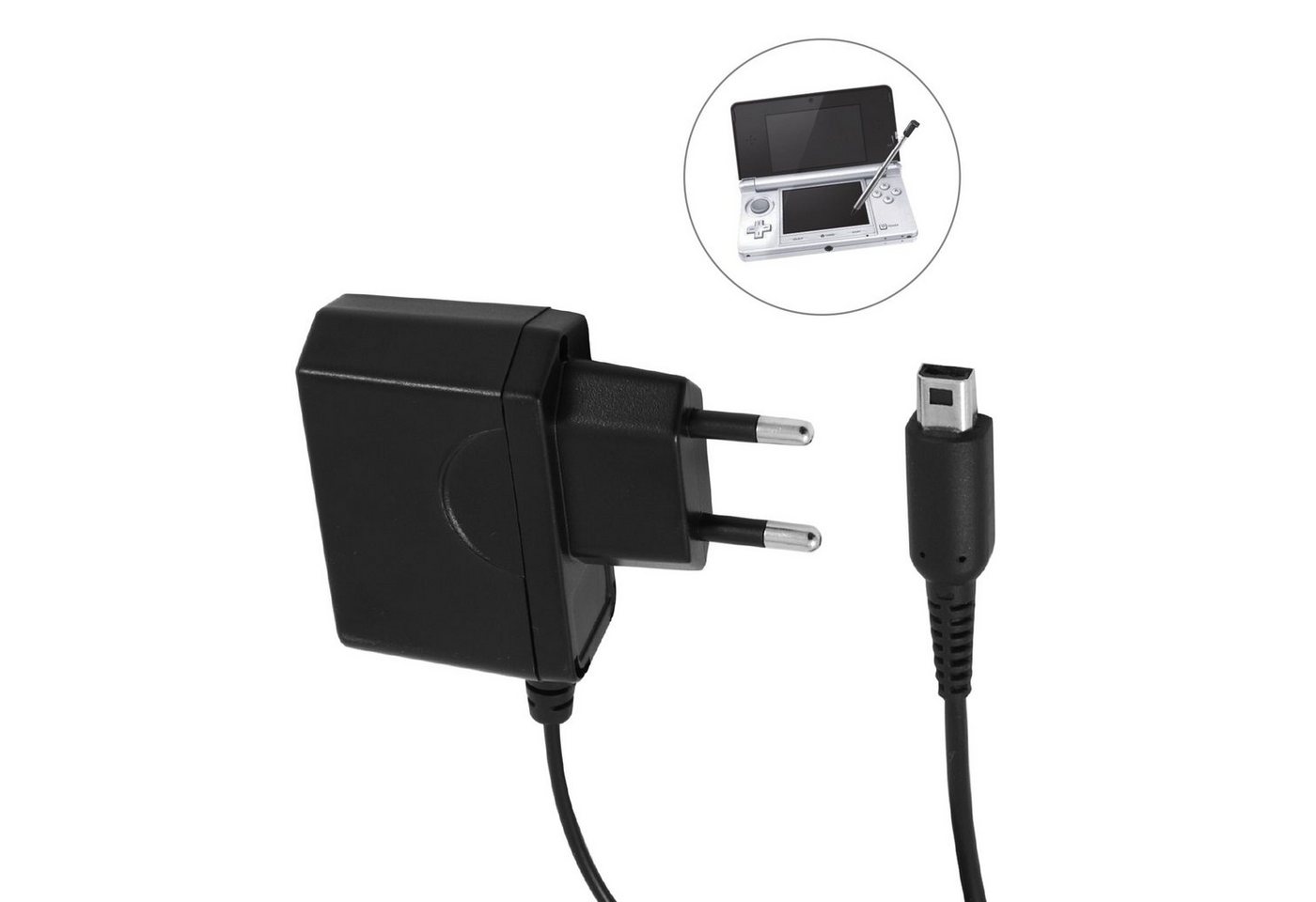 EAXUS Netzteil für Nintendo 3DS, 2DS und DSi Konsolen-Ladestation (1000,00 mA, Ladekabel mit Schutztechniken) Bild 4