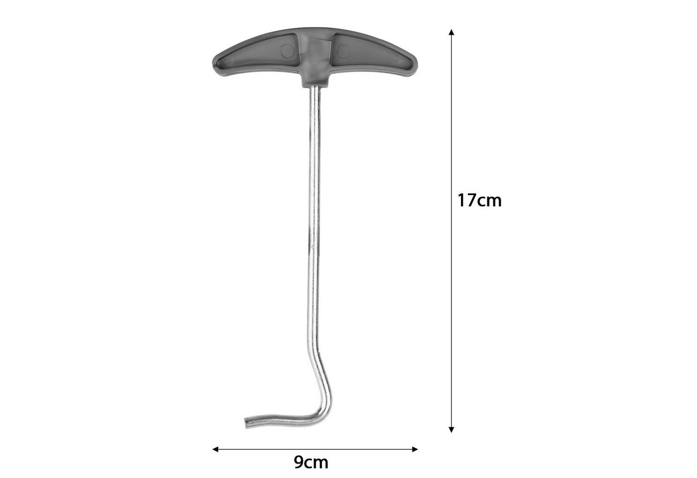 Moritz Zelthering Heringzieher 17cm Stahl, (Set), Erdnagel Zelthering Erdanker Bodenanker Zeltbefestigung Bild 4