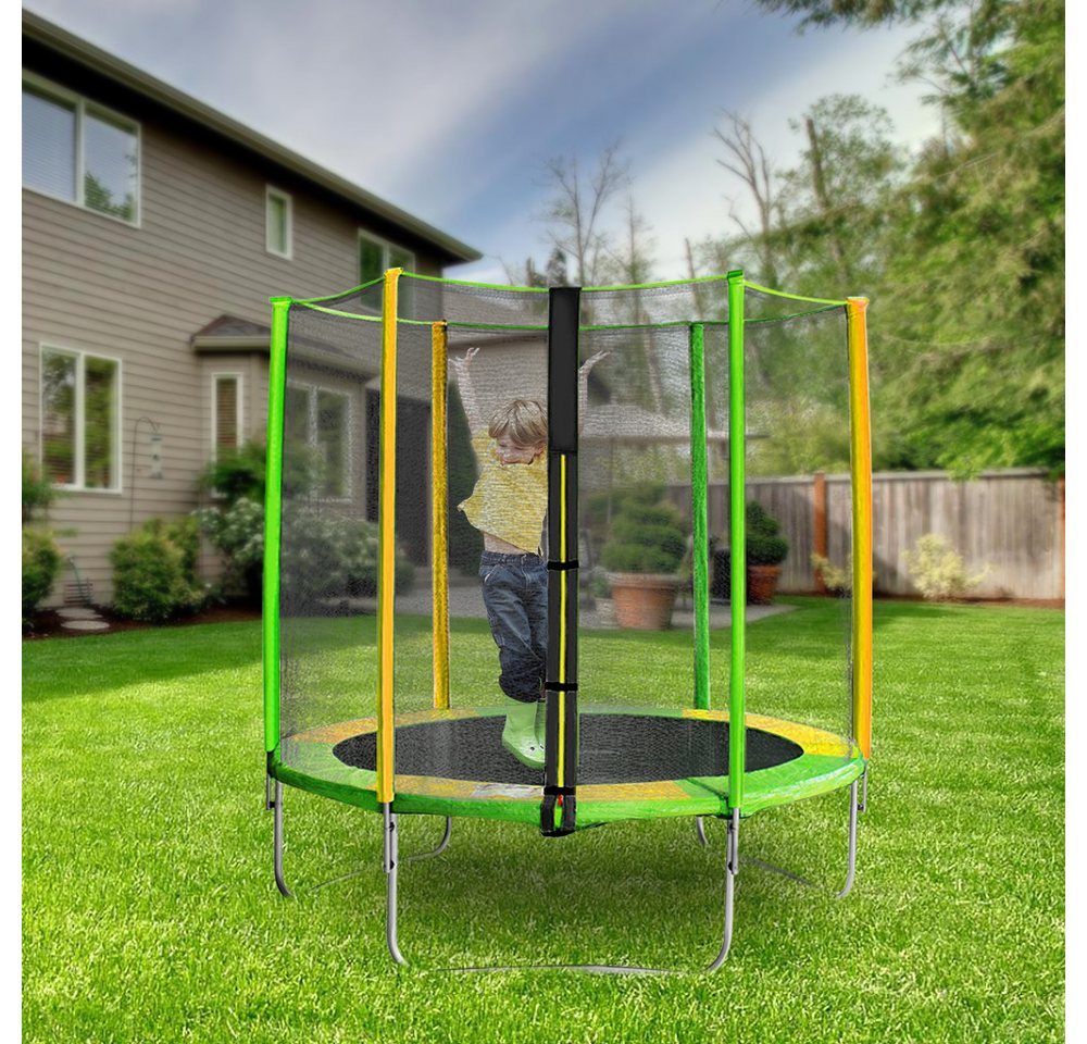 JEOBEST Gartentrampolin Outdoor Trampolin mit Sicherheitsnetz, Ø 150 cm, mit Sicherheitsnetz, Schutzpolster, belastbar bis 60 kg Bild 4