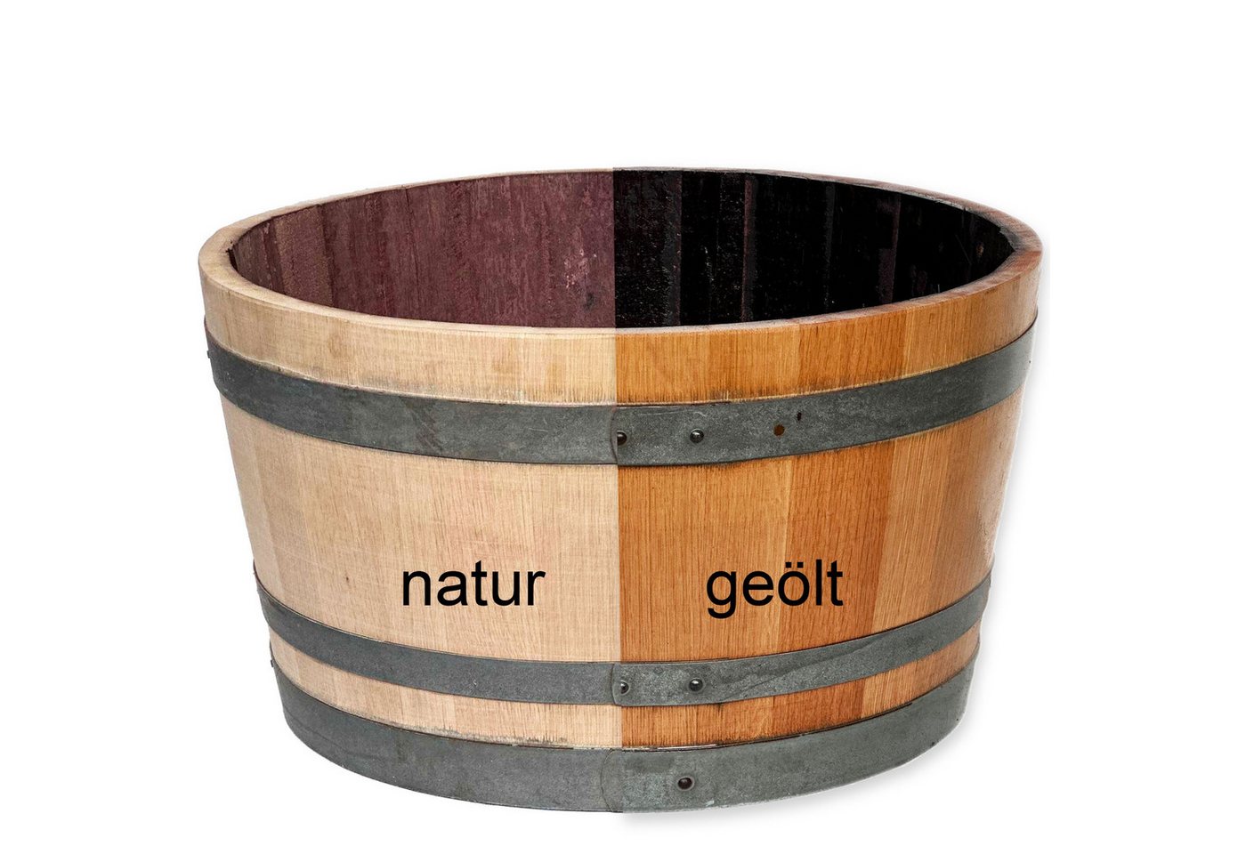 Temesso Badebottich D100 cm Badefass aus Kastanienholz, neu gefertigt: 65 cm Höhe, für 2 Personen Bild 2