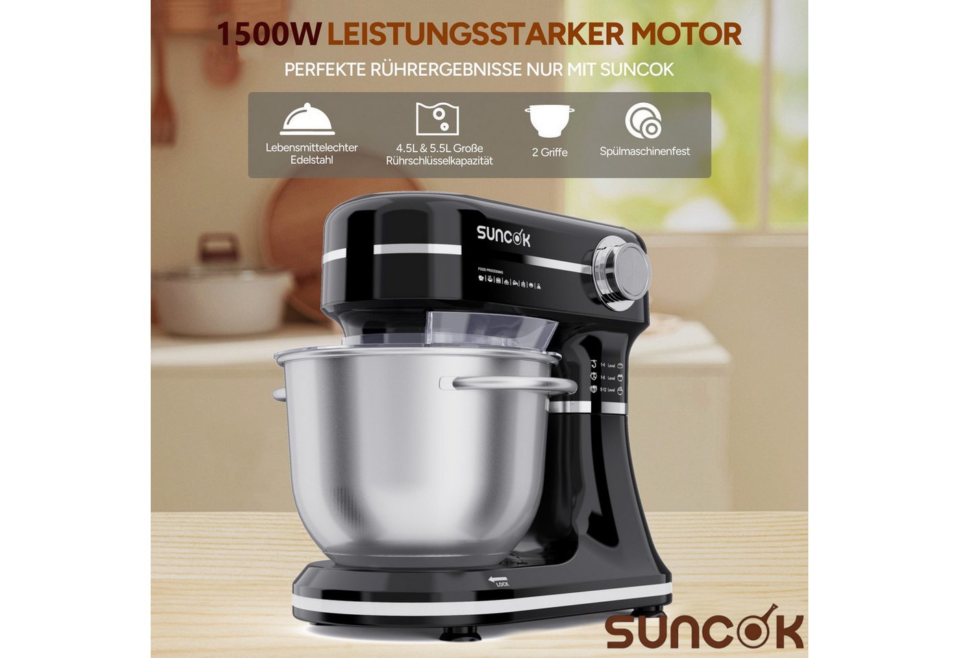 SUNCOK Küchenmaschine Bild 5