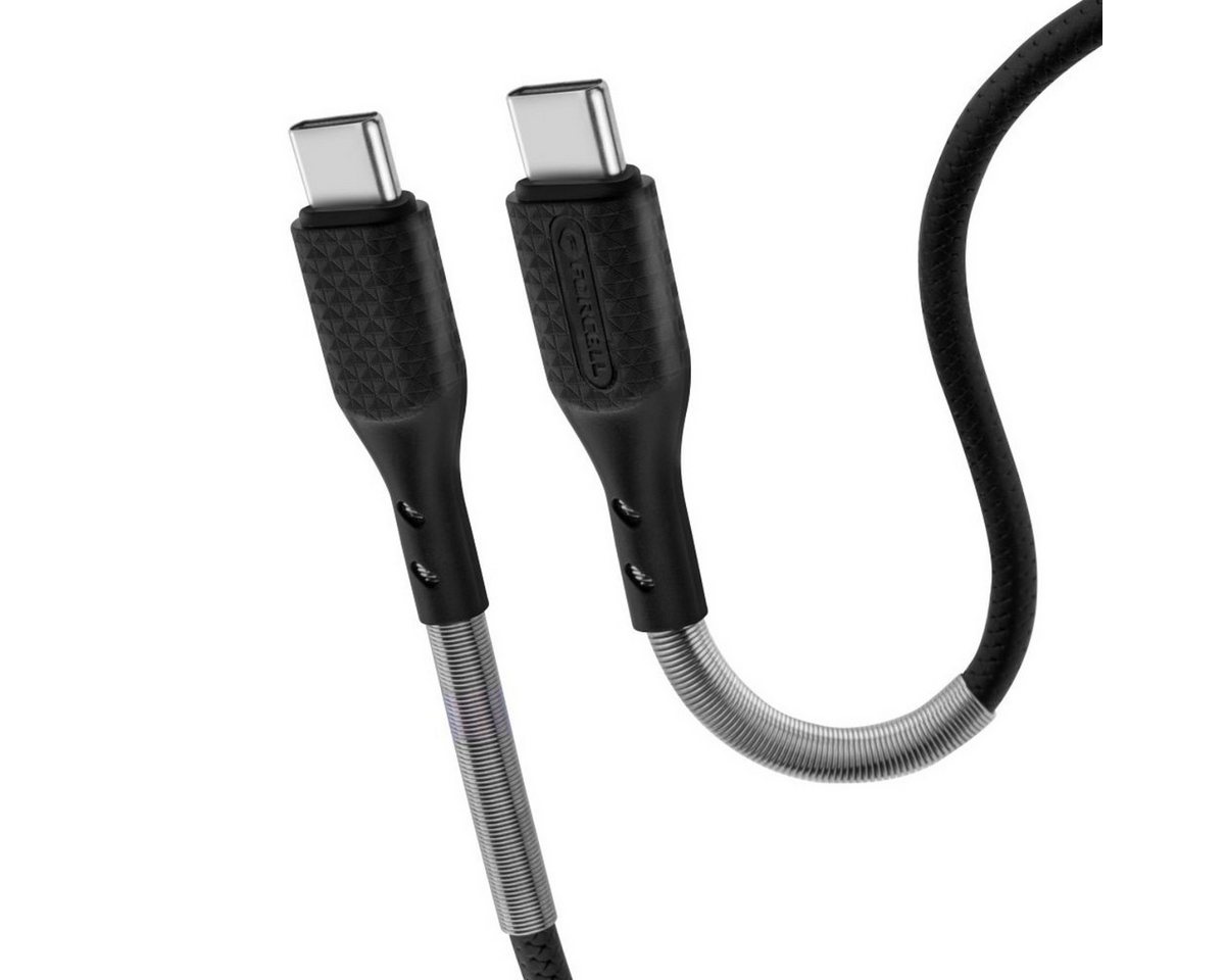 Forcell F-Energy USB-Kabel, USB-C, USB-C Stecker, 100W USB-C Kabel mit E-MARK Chip und Schnellladefunktion Bild 2
