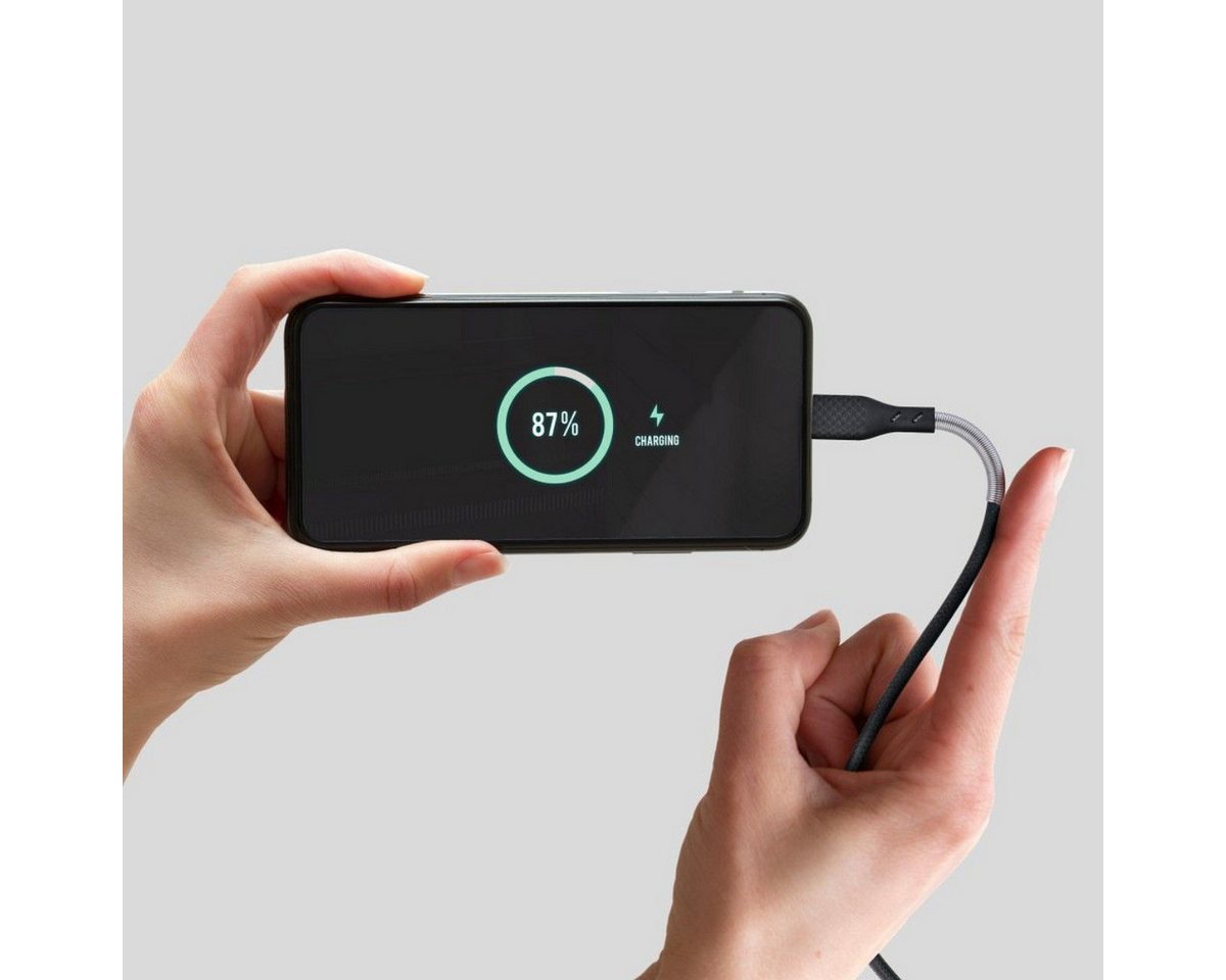 Forcell F-Energy USB-Kabel, USB-C, USB-C Stecker, 100W USB-C Kabel mit E-MARK Chip und Schnellladefunktion Bild 4