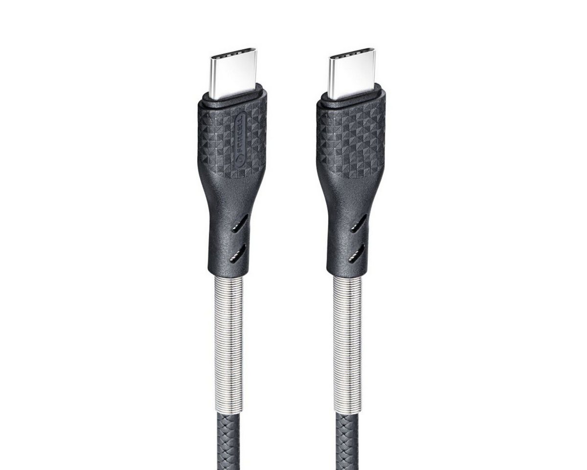 Forcell F-Energy USB-Kabel, USB-C, USB-C Stecker, 100W USB-C Kabel mit E-MARK Chip und Schnellladefunktion Bild 5