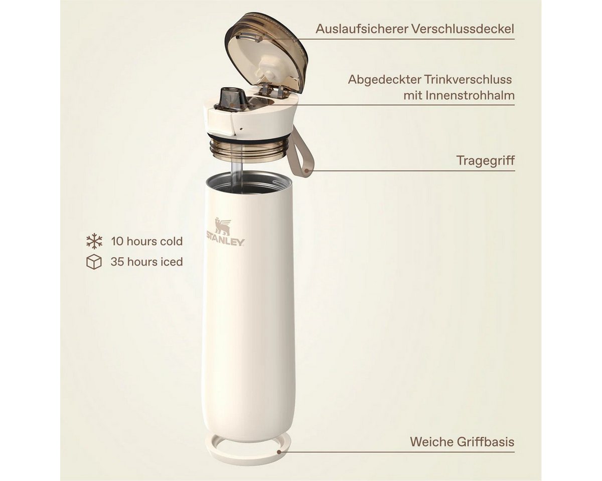 Stanley 1913 Trinkflasche Flowstate™ Spring Bottle, 0.59L cream