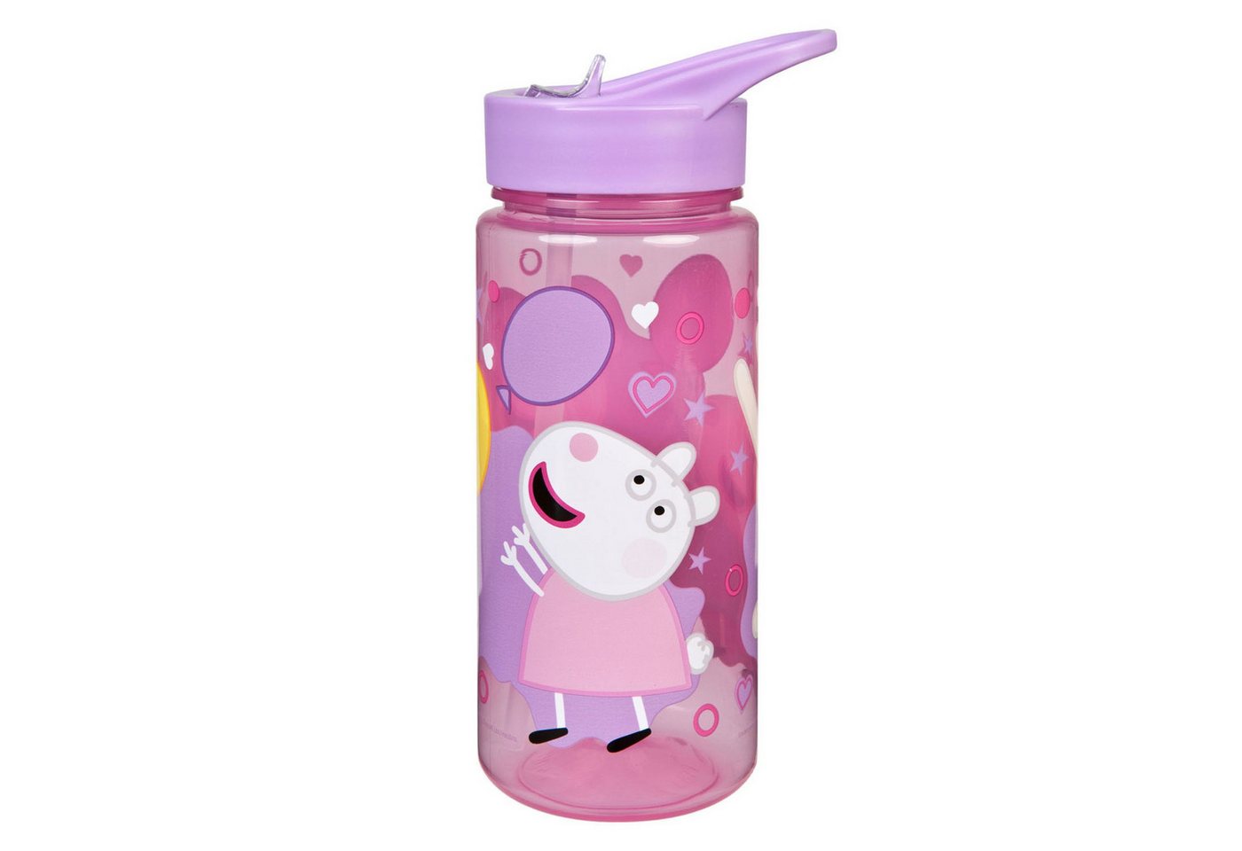 Peppa Pig Trinkflasche Kinder 500 ml Getränkeflasche für Schule Sport Freizeit und Ausflug