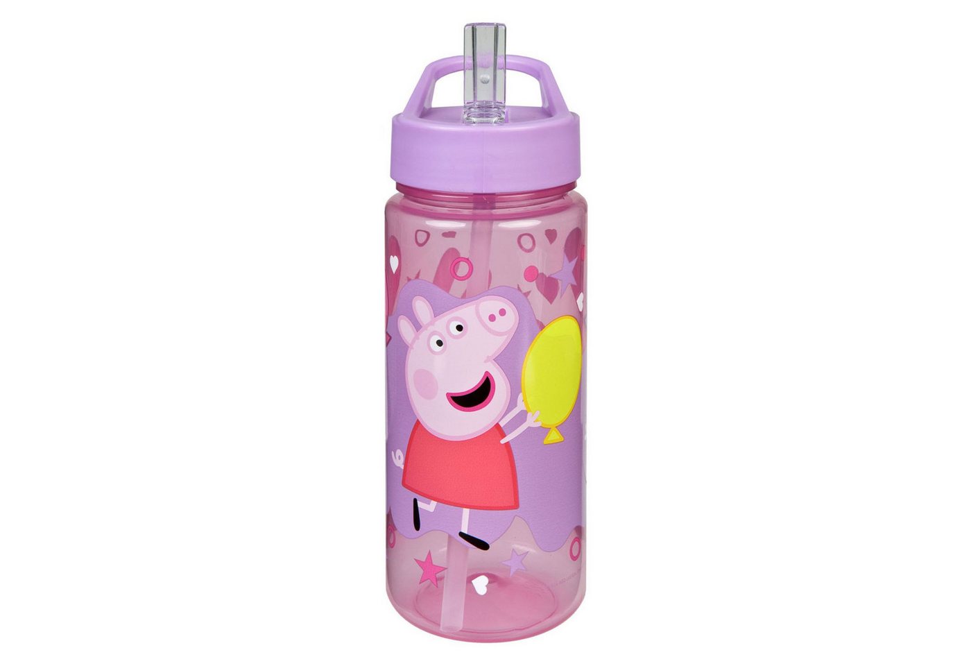 Peppa Pig Trinkflasche Kinder 500 ml Getränkeflasche für Schule Sport Freizeit und Ausflug Bild 2