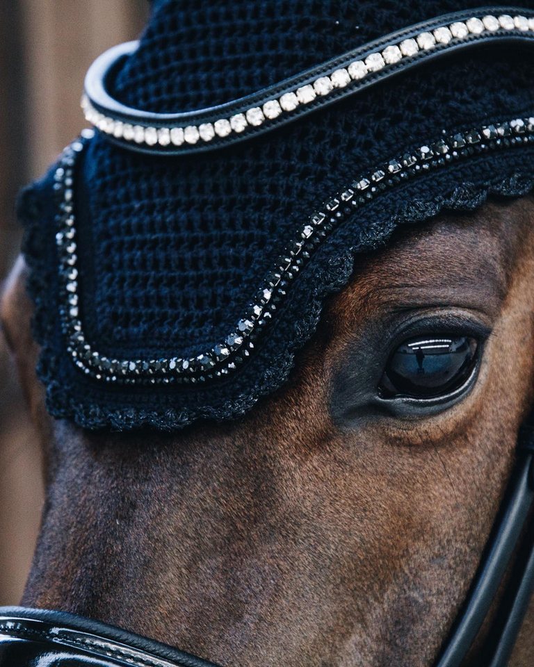 Kentucky Horsewear Fliegenohren Fliegenohren Wellington Stone & Pearl