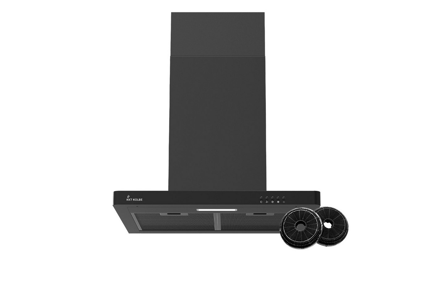 KKT KOLBE Wandhaube Dunstabzugshaube 60cm DELTA350S 60cm / Schwarz / Wandhaube / Abzugshaube / Druckknopf / 3 Stufen / LED Bild 5