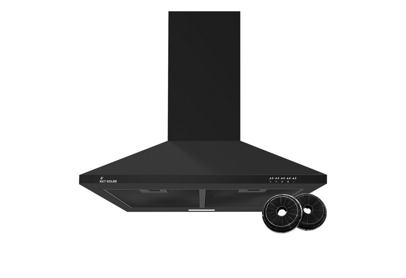 KKT KOLBE Wandhaube Dunstabzugshaube 60cm PLUS350S Wandhaube / Abzugshaube / Abluft / Umluft / Schwarz / LED Bild 2
