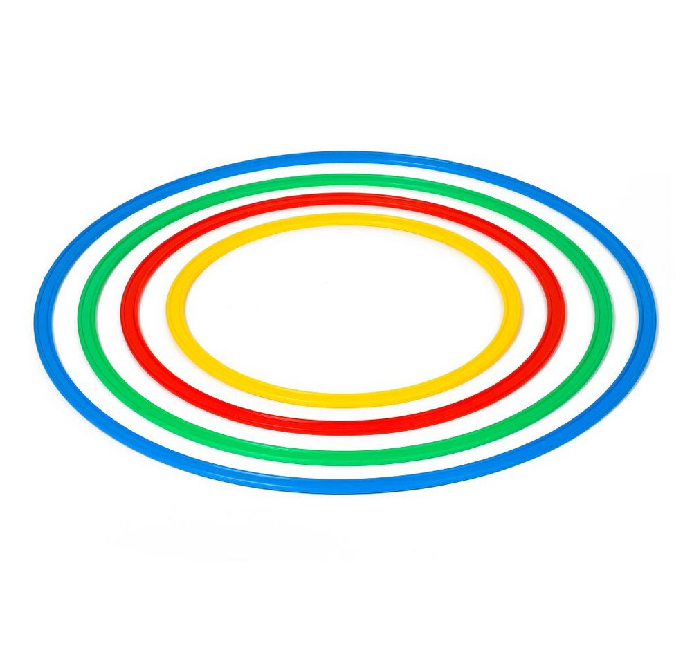 Sport-Thieme Hula-Hoop-Reifen Gymnastikreifen-Set Flach, Ideal für Schritt-, Koordinations- und Konzentrationsübungen