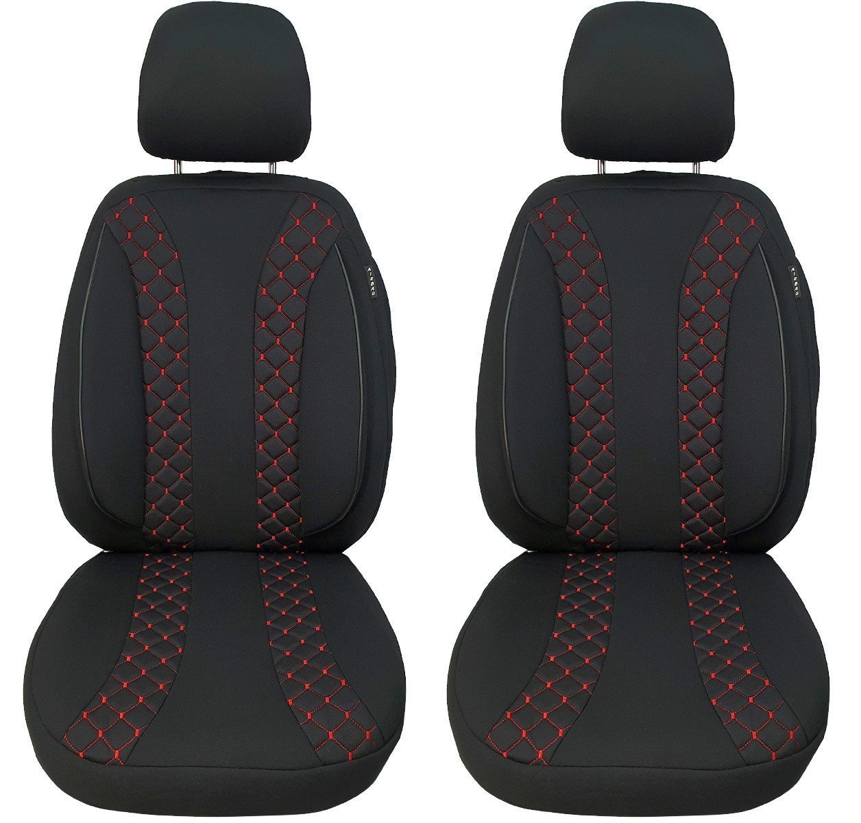 BREMER SITZBEZÜGE Autositzbezug für Toyota Yaris BJ ab 2021 (N302), Set, 2-tlg., Schonbezüge Sitzbezüge Fahrer und Beifahrer, in Schwarz/Rot Bild 5