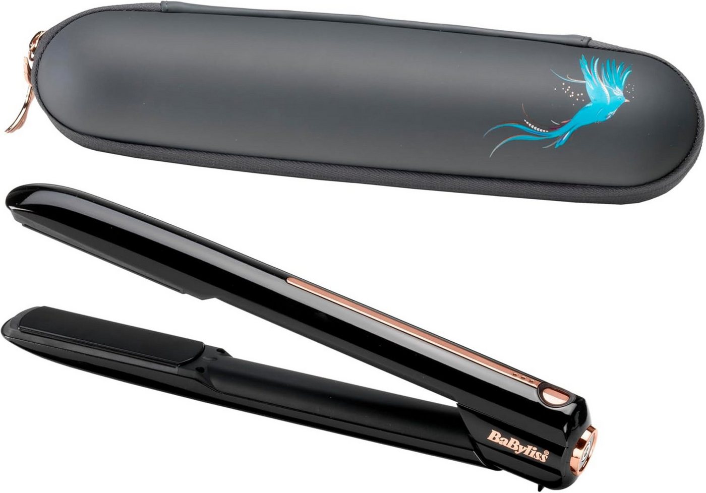 BaByliss Glätteisen kabelloses Glätteisen mit Keramik-Heizplatten, 3 Temperaturstufen, Reisetauglich Bild 2