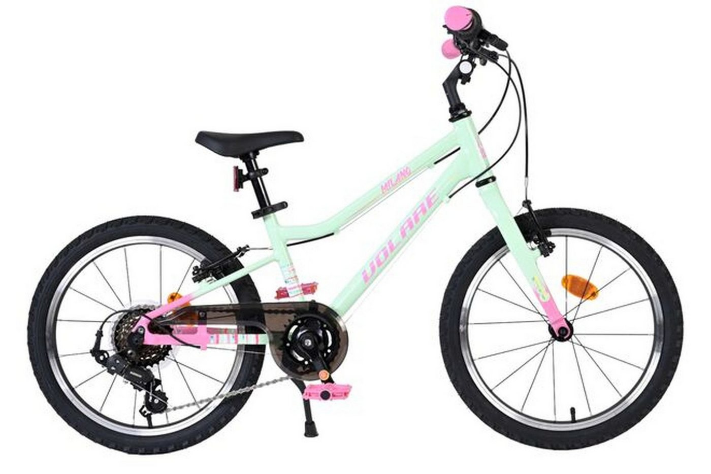 Volare Kinderfahrrad Milano Mädchen 18 Zoll mit Shimano Nexus 3 in Mintgrün, Shimano Nexus 3-Gang-Schaltung, superleicht, sportlich, sicher