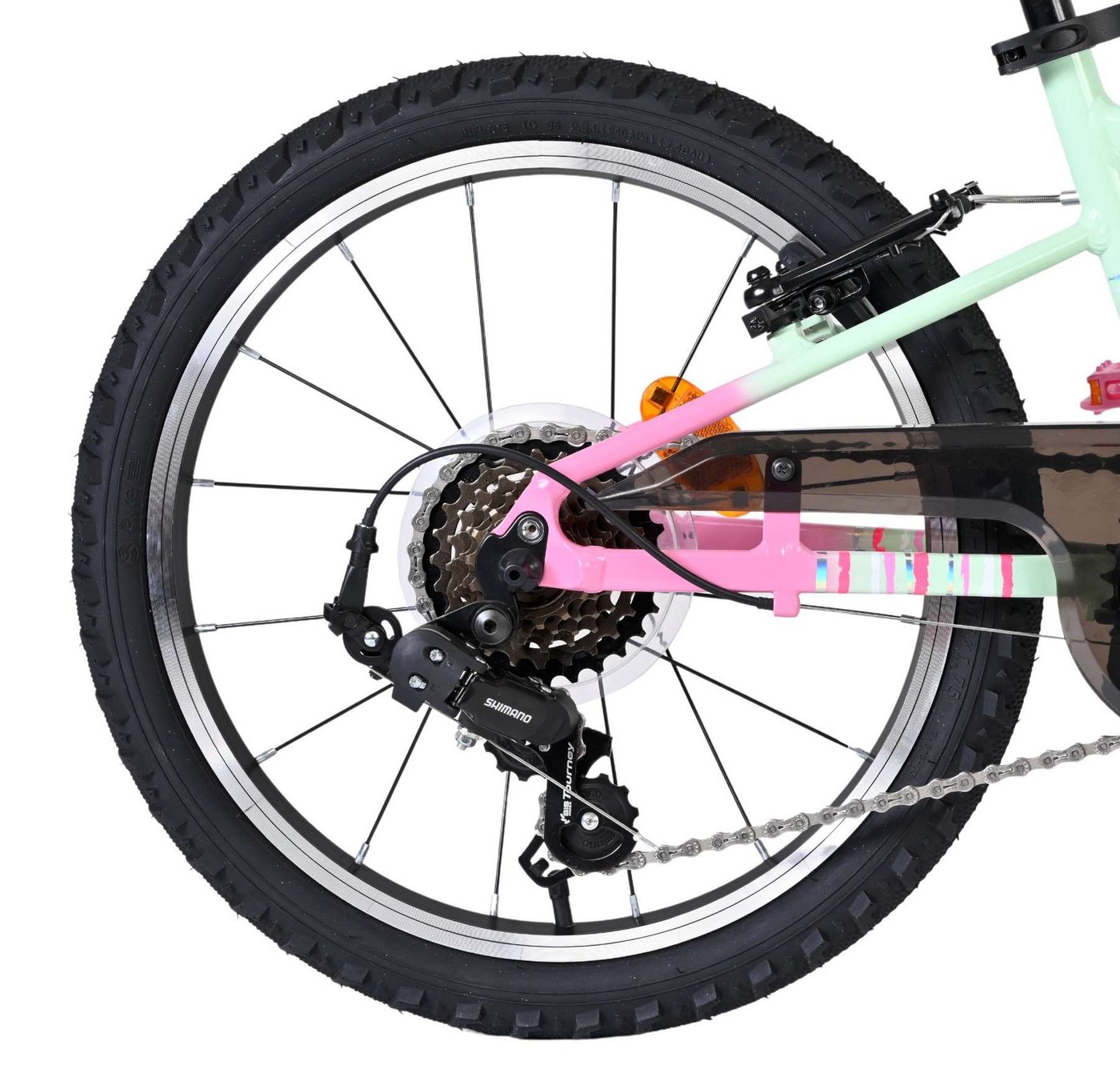 Volare Kinderfahrrad Milano Mädchen 18 Zoll mit Shimano Nexus 3 in Mintgrün, Shimano Nexus 3-Gang-Schaltung, superleicht, sportlich, sicher Bild 4