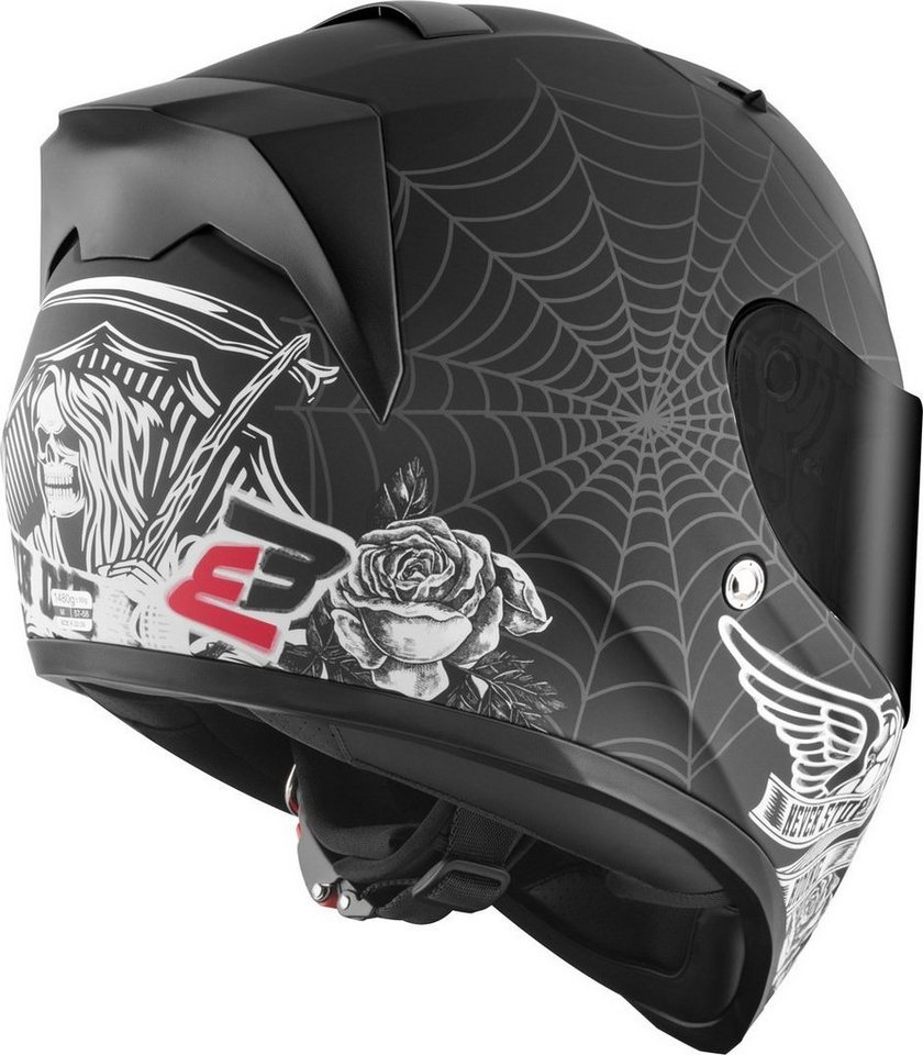 Bogotto Motorradhelm H128 Grim Evo Helm, Vorbereitet Für Pinlockscheibe,herausnehmbares Innenfutter,integr Bild 3