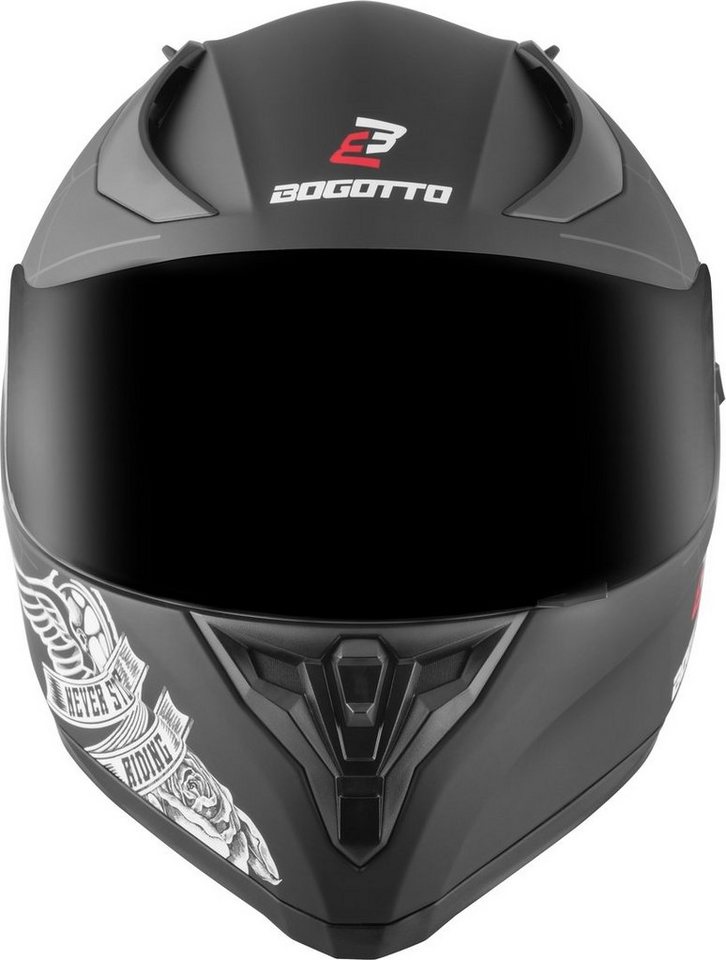 Bogotto Motorradhelm H128 Grim Evo Helm, Vorbereitet Für Pinlockscheibe,herausnehmbares Innenfutter,integr Bild 5