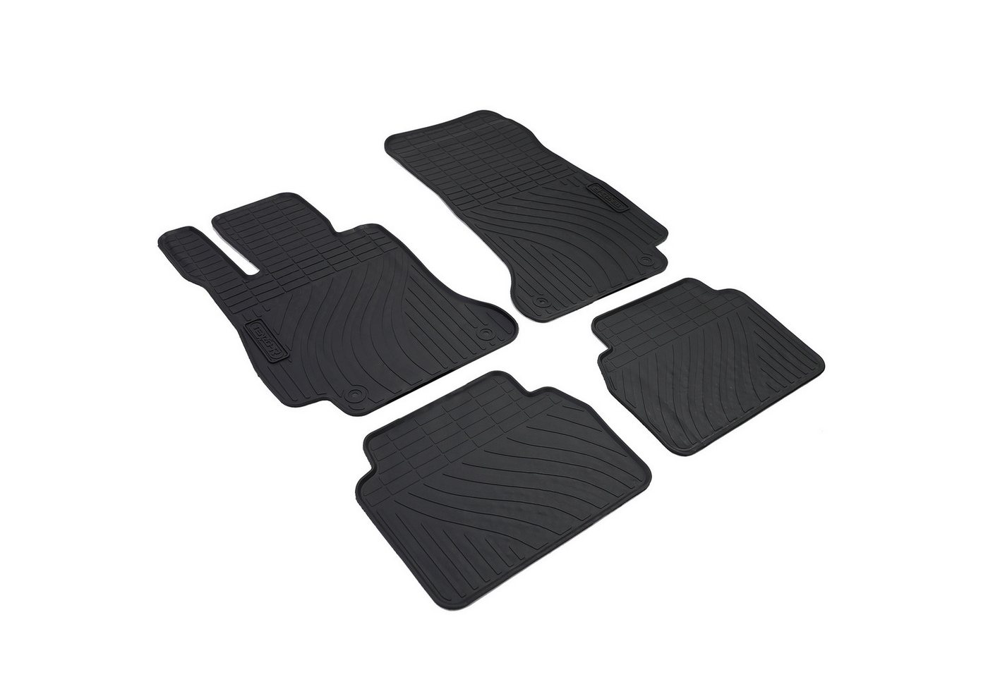Tenzo-R Passform-Fußmatten Auto Gummi Fußmatten Schwarz Premium Set für Mercedes E Klasse W213 S2 Bild 5