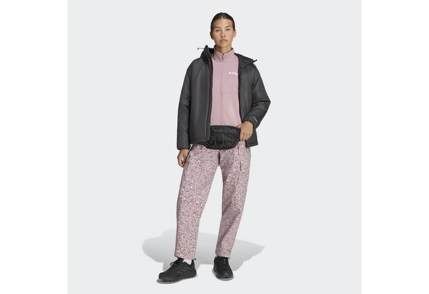 adidas TERREX Outdoorjacke MULTI PRIMALOFT INSULATED HOODED T für Erwachsene, mit Reißverschluss, aus Polyester