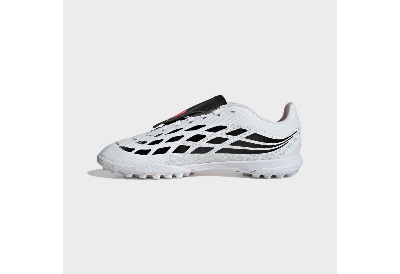 adidas Performance PREDATOR CLUB KIDS, HYBRIDRASEN, UMSCHLAGBARE ZUNGE Fußballschuh für Kinder & Jugendliche Bild 3