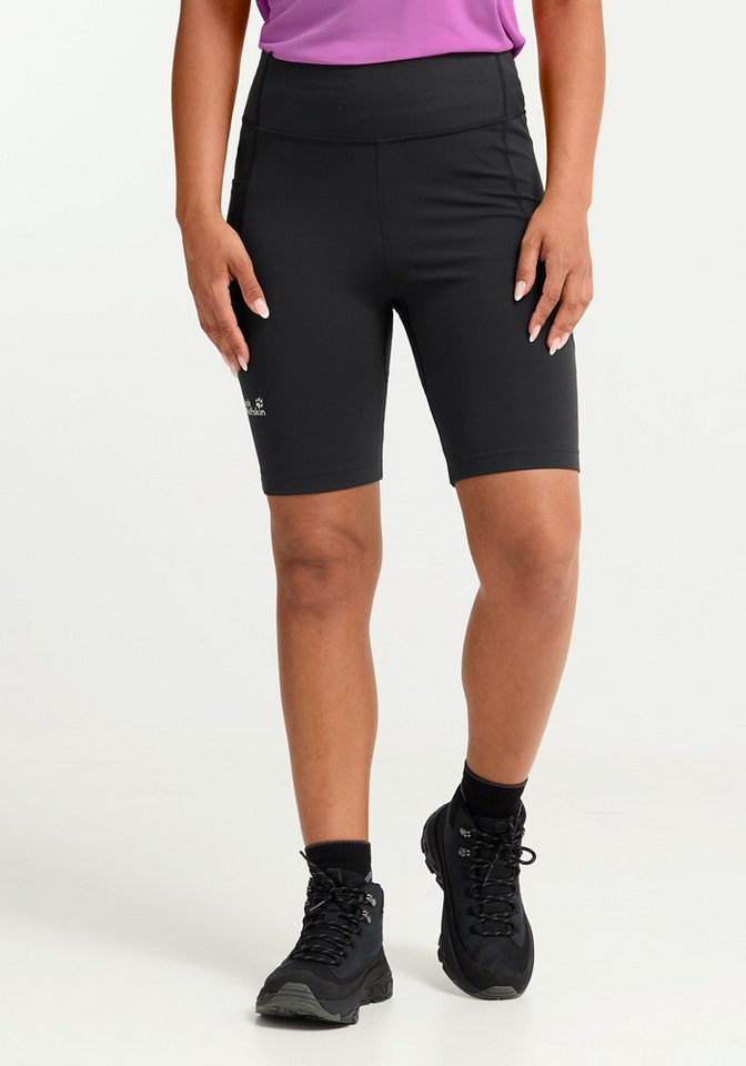 Jack Wolfskin Funktionsshorts WILDSTRIDE SHORT TIGHTS W Sporthose, eng anliegend, atmungsaktiv