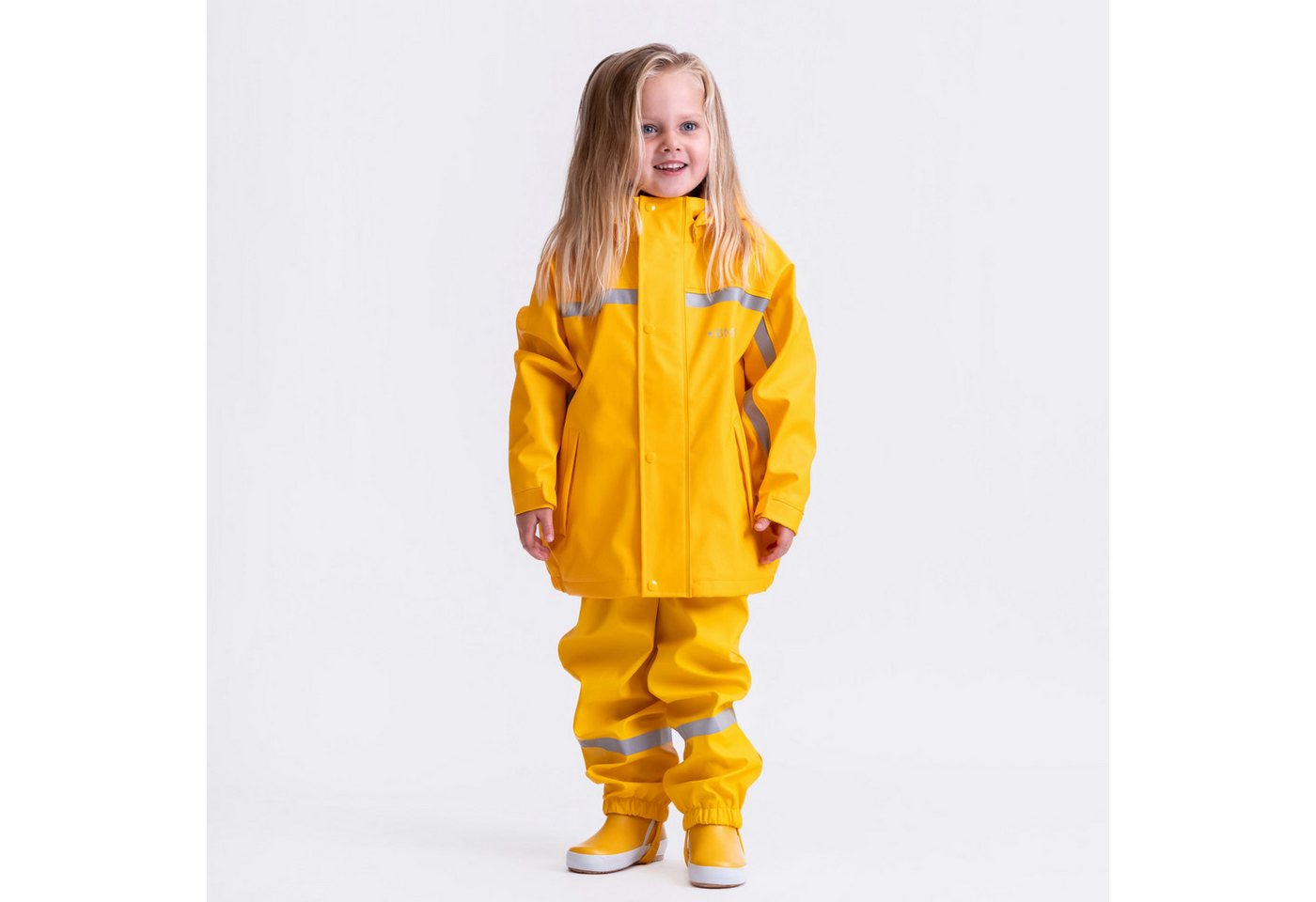 BMS Regen- und Matschjacke BMS Regenjacke für Kinder 100% wasserdicht mit Kapuze abnehmbare Kapuze Bild 5