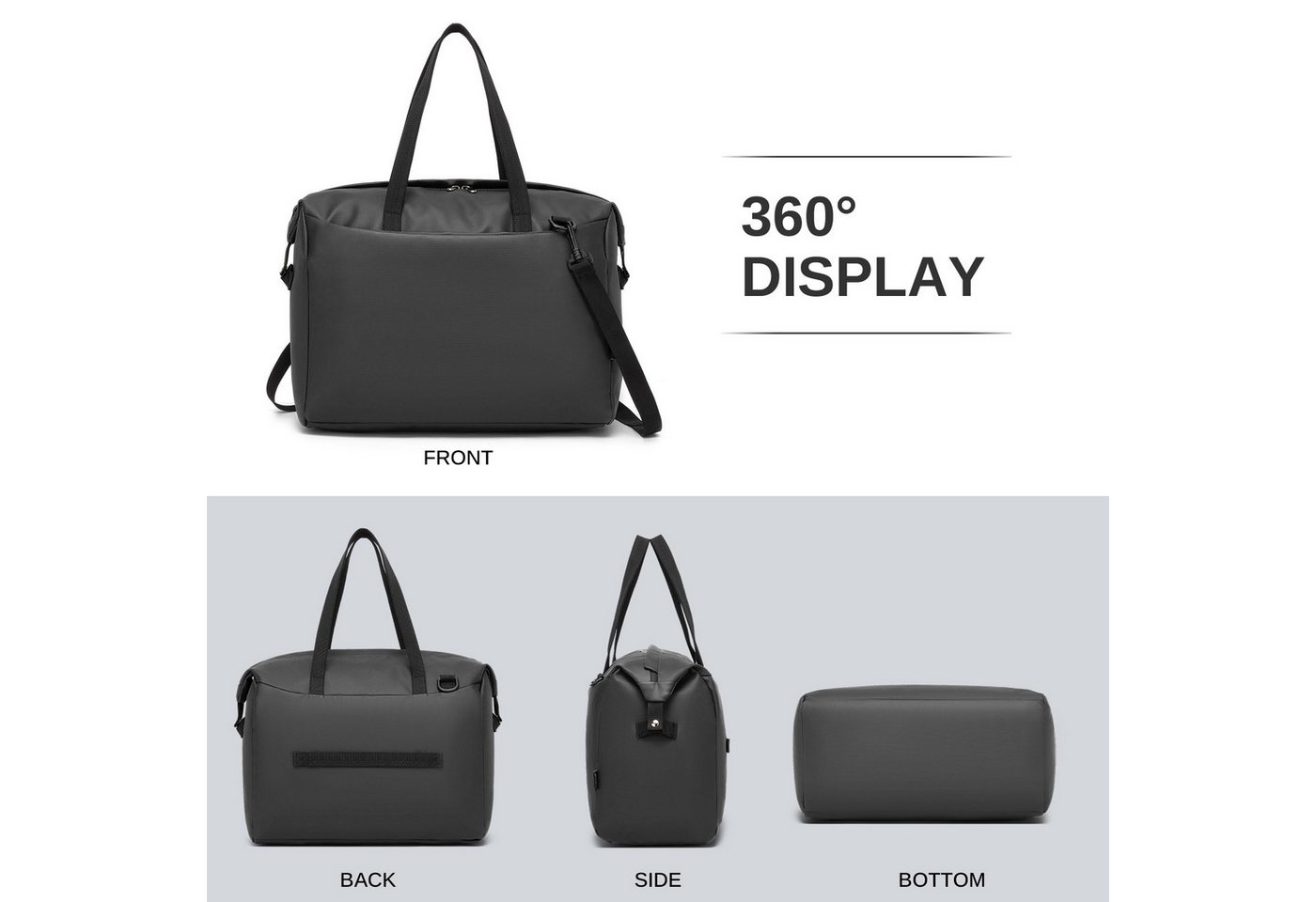 KONO Reisetasche, Ryanair Handgepäck Henkeltasche Unisex 40x30x20cm Bild 4