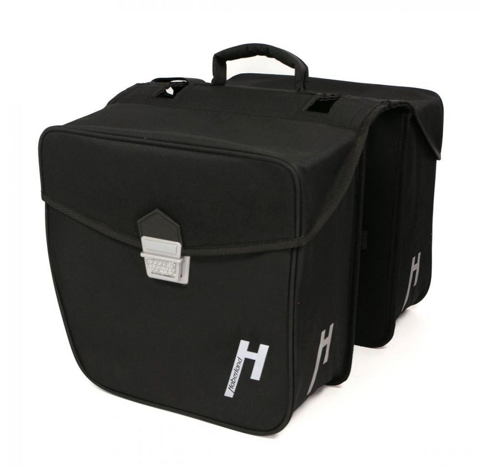 Haberland Fahrradtasche Haberland Doppeltasche 31l Pur schwarz - robuste Gepäckträgertasche mi