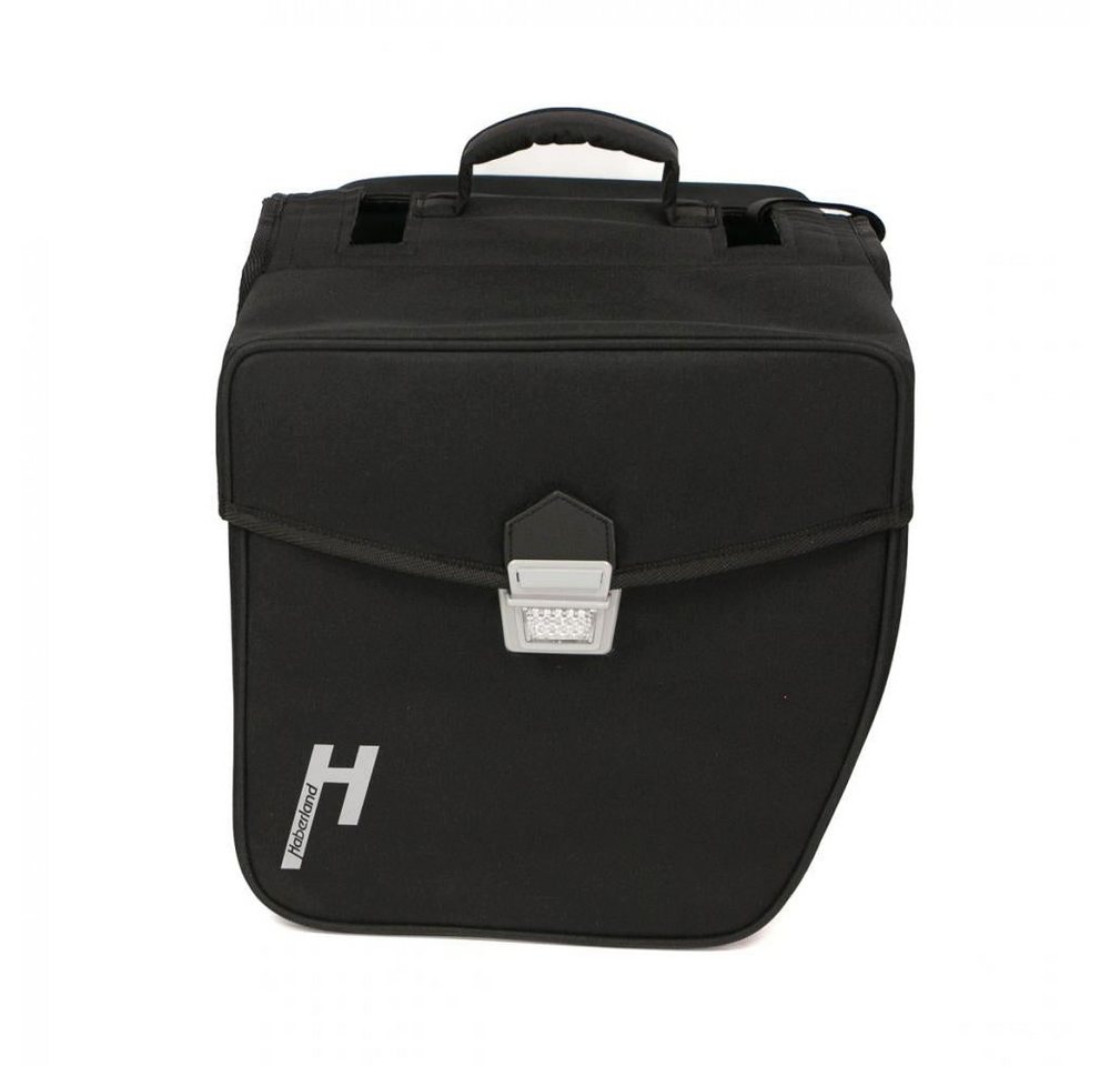 Haberland Fahrradtasche Haberland Doppeltasche 31l Pur schwarz - robuste Gepäckträgertasche mi Bild 2