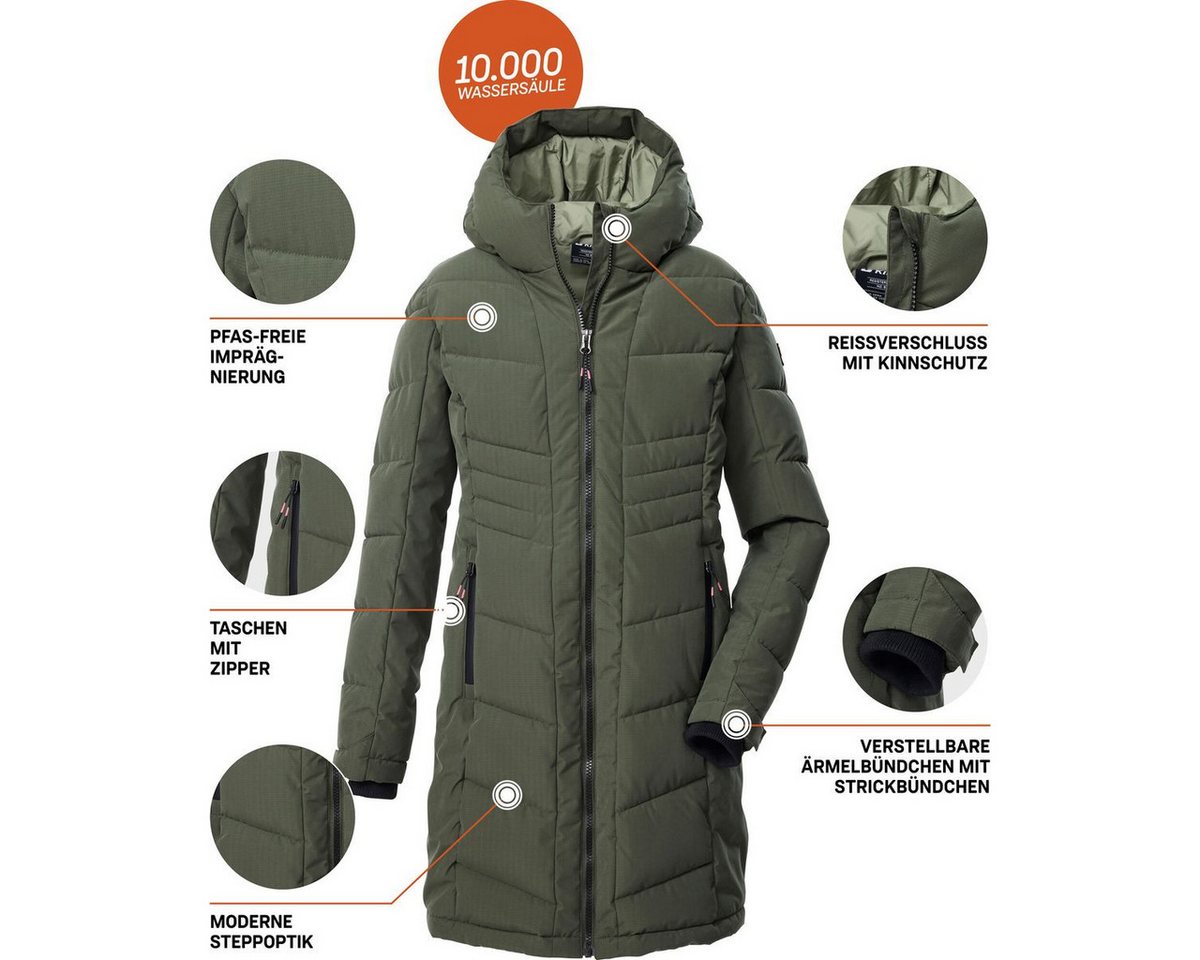 Killtec Funktionsparka KOW 219 Girls Quilted Coat Modischer und funktionaler Mantel für Mädchen, der bei jedem Wetter Bild 4
