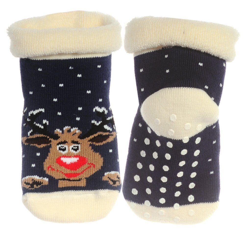 Martinex Thermosocken Thermosocken Socken Baby Kinder Haussocken Antirutschsocken weich, warm, penoppt 20 22 24 26 28 30 32 34