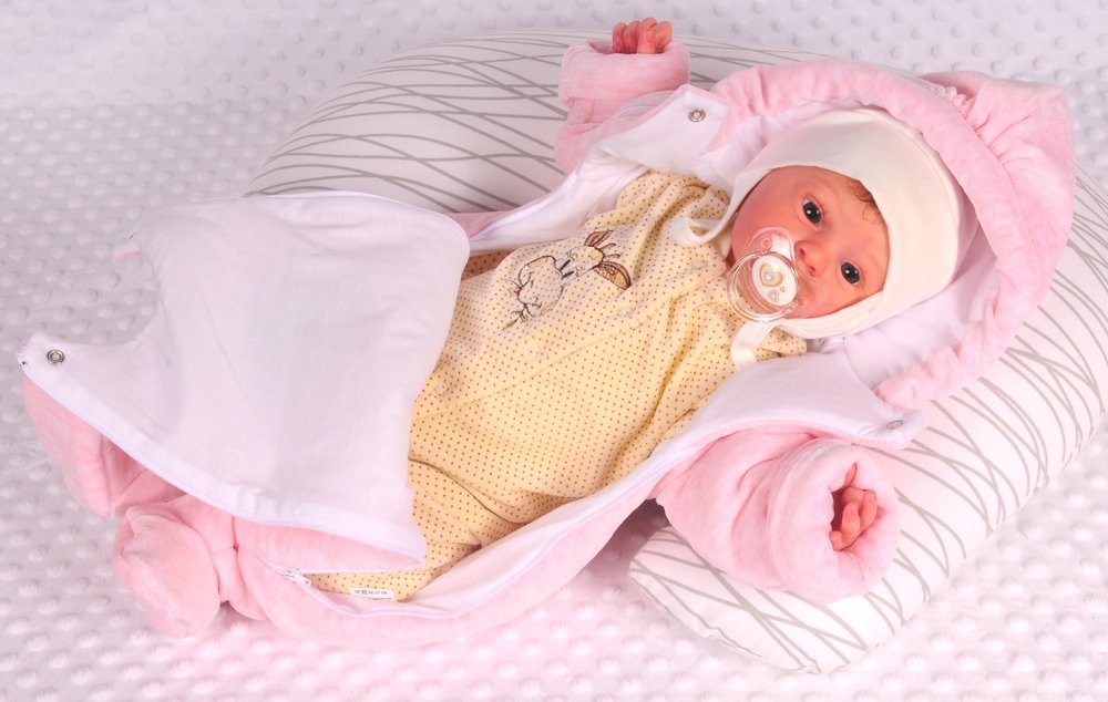 La Bortini Schneeoverall Baby Wagenanzug Nickioverall Overall Schneeanzug mit Bären kuschelig weich Bild 5