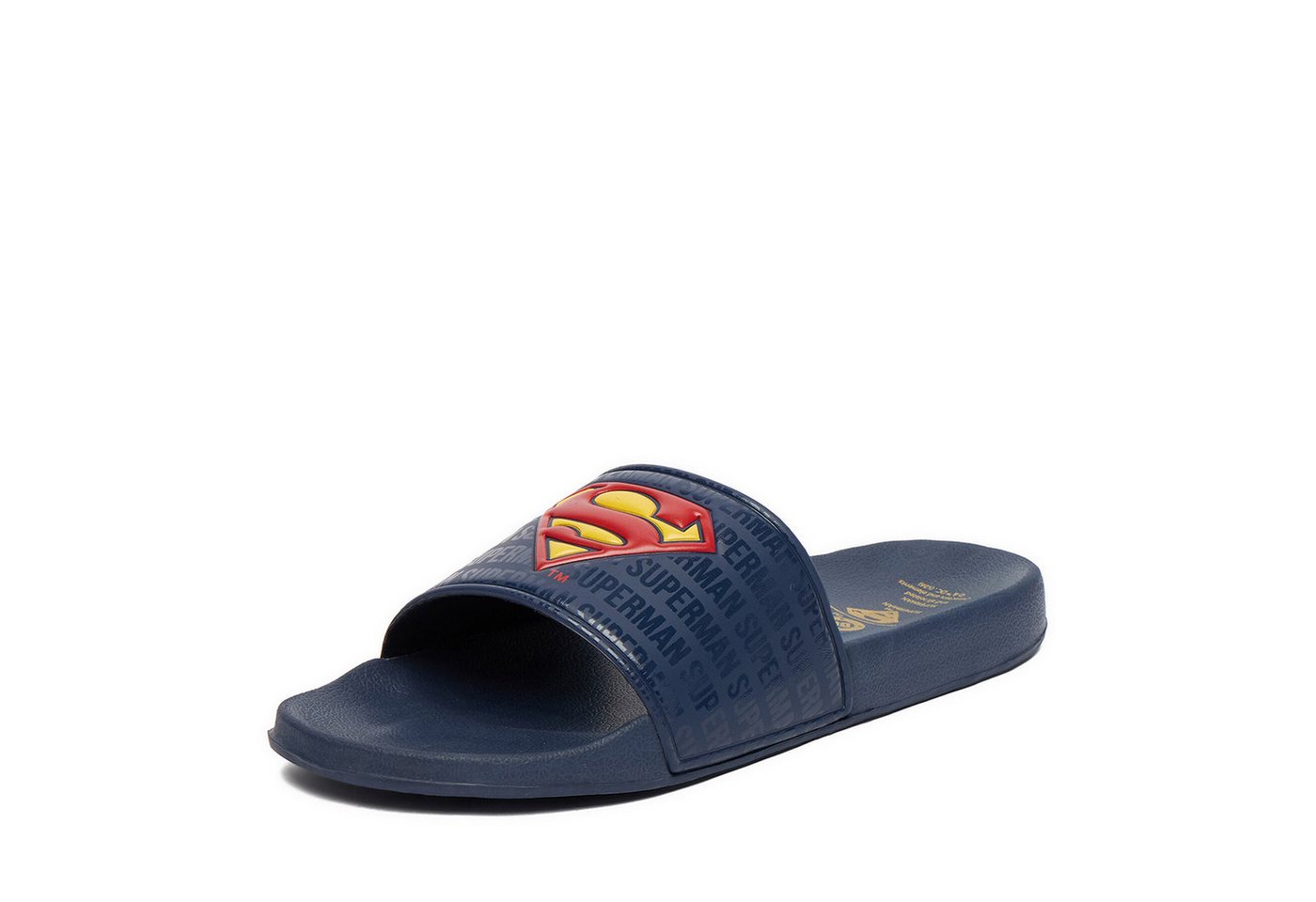Superman Superman Herren-Flip-Flops in Marineblau Badepantolette