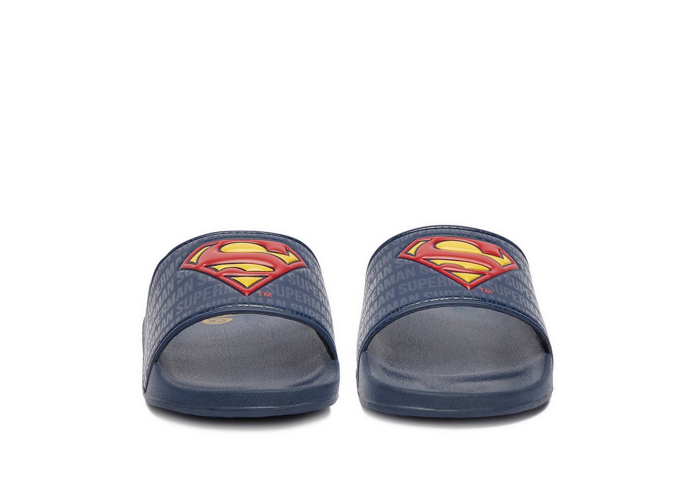 Superman Superman Herren-Flip-Flops in Marineblau Badepantolette Bild 3