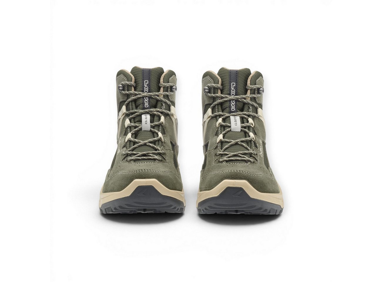 Lowa Ventierra QC GTX (Veloursleder/Textil, wasserdicht) olivgrün/beige Wanderschuh