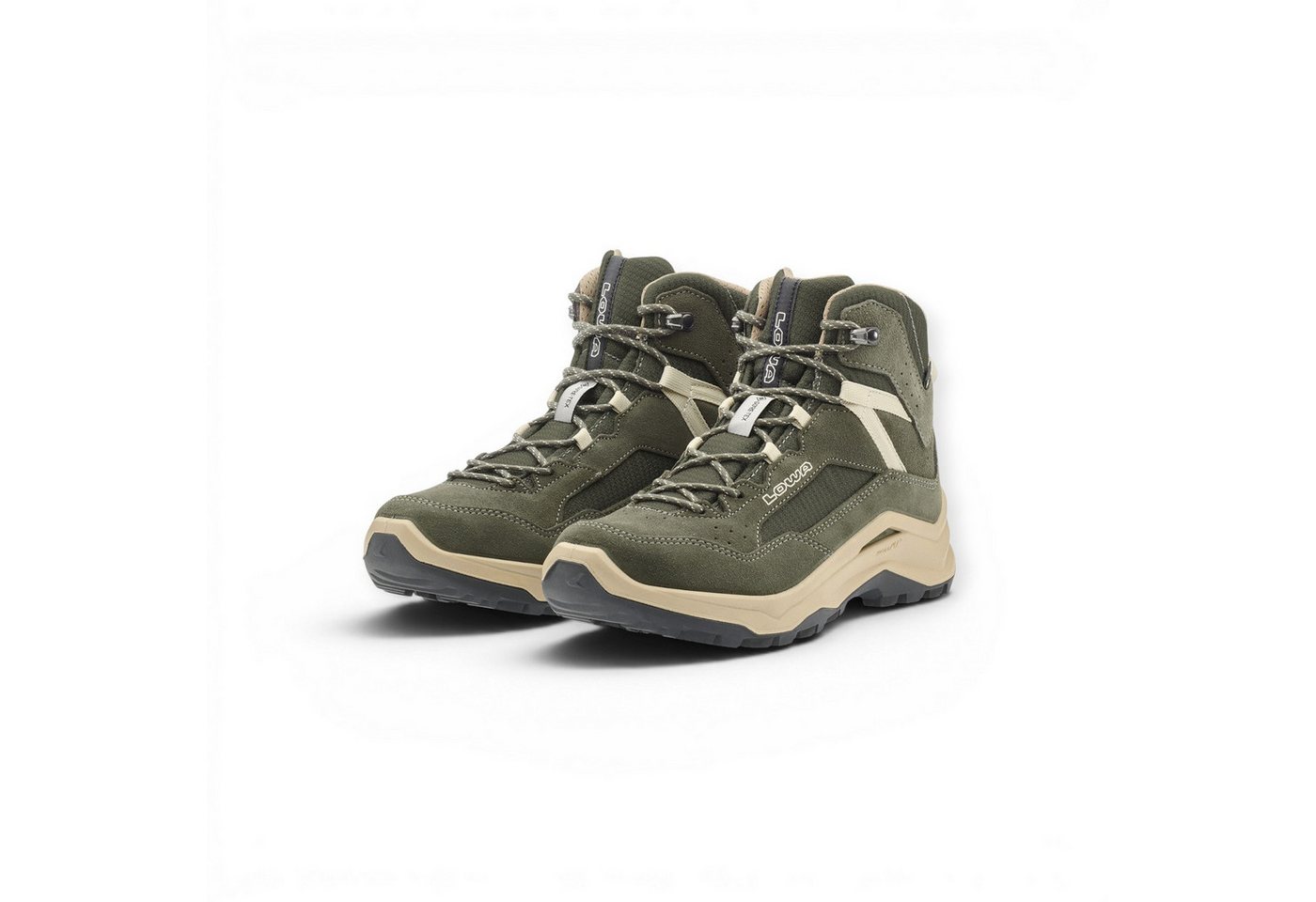 Lowa Ventierra QC GTX (Veloursleder/Textil, wasserdicht) olivgrün/beige Wanderschuh Bild 3